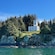 The Sentinel Island Lighthouse on top of a bluff overlooking the Pacific Ocean